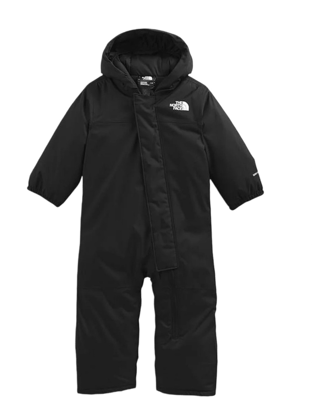 The North Face Baby Freedom Black Kids Hooded Insulated One-Piece Snowsuit 2T